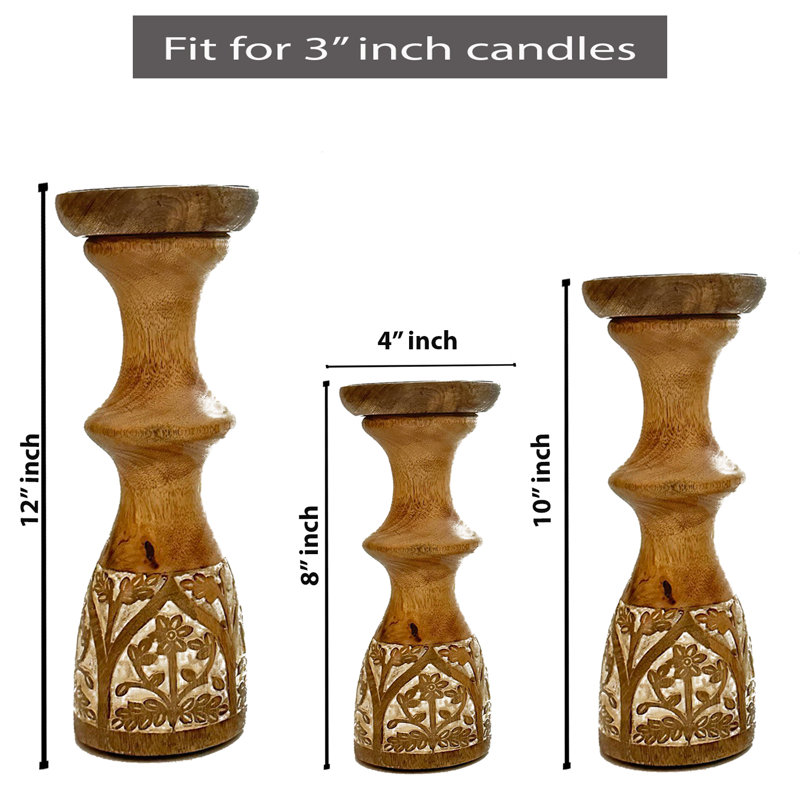 Wood Tabletop Pillar