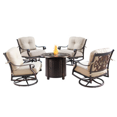 Oakland Living Outdoor 5 - Piece Conversation Set