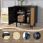 Armoire d'appoint 2 portes en rotin