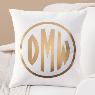 Cotton Blend Throw Pillow