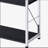 Black & Chrome Finish Bookshelf-1511363522
