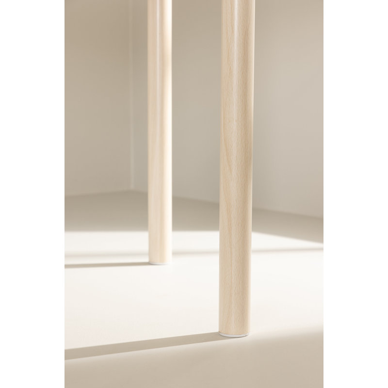 Binca Oval Metal Base Dining Table, 75cm H x 180cm L x  75cm W, Whitewash