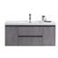 Ensemble de meuble-lavabo mural simple 47 po Korrina-646170135