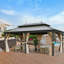 Pavillon de jardin permanent en aluminium-88549362
