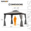 Pavillon de jardin à toit souple Sunjoy-112511838-114723074