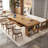 Brown Rectangular Solid Wood with 6 drawers Executive Desk-844085194