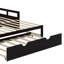 Lit de jour simple en bois avec couchette, lit de jour extensible avec couchette-972807603