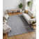 Tapis rectangulaire gris clair Marut