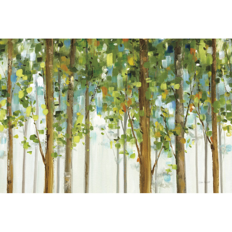Étude de forêt I, H 20 po x l 30 po x P 1,25 po