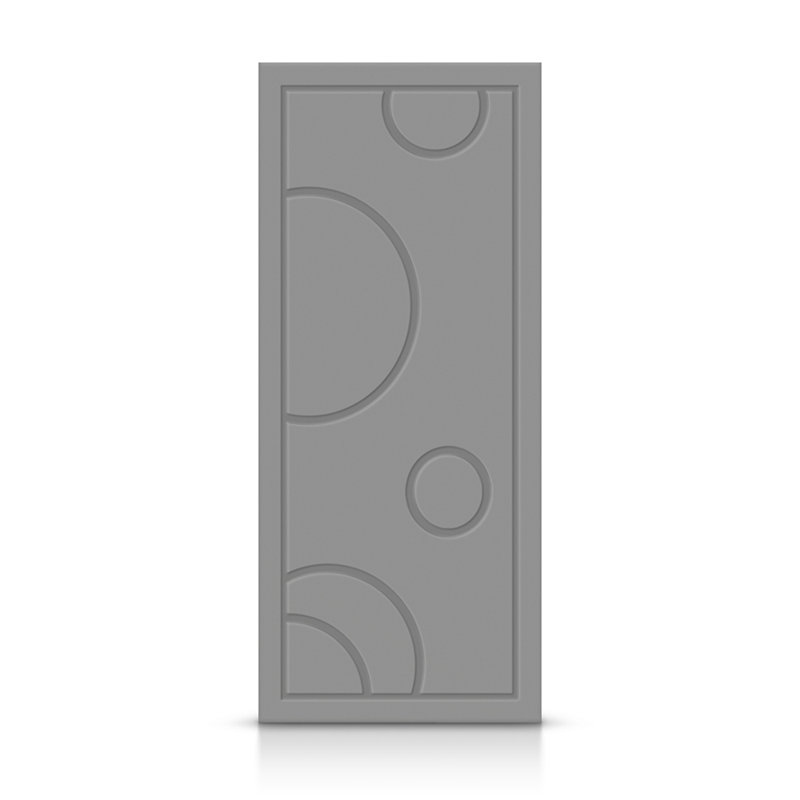 Porte standard à panneaux en bois manufacturé, 24 po x 84 po, Gris clair