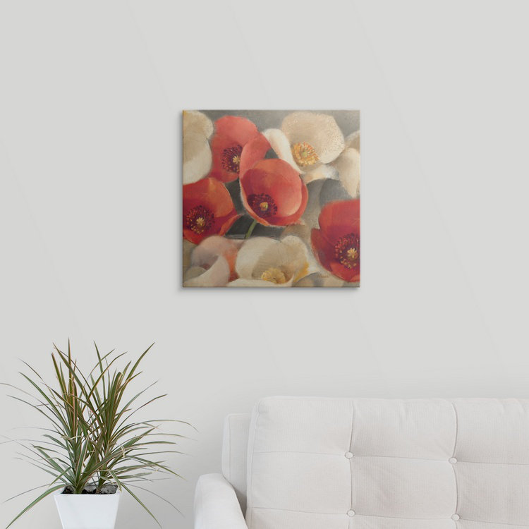 « ii »» albena hristova,, impression Poppies Bloom, H 35 po x l 35 po x P 1,5 po, Toile
