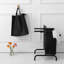Grand panier à linge 110L 2 avec couvercle, cartes de tri, noir pour vêtements, panier à linge, rangement