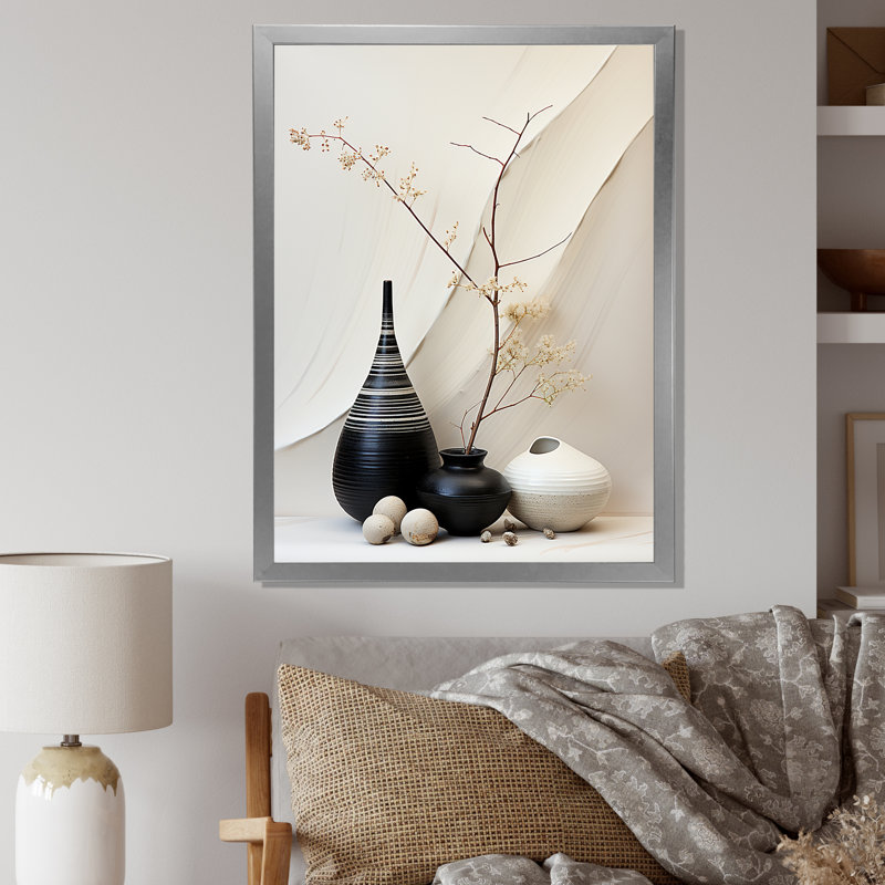Lakesi Asian Art Seashell Sumi III, reproduction d'art sur toile, H 40 po x l 30 po x P 1,5 po