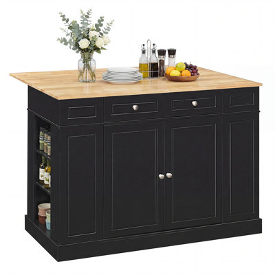 Skylaar Solid Wood Top Kitchen Island