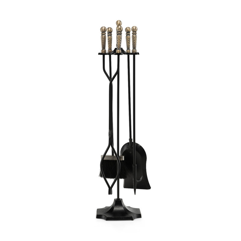 Omer Iron Fireplace Tool Set