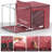 Large Storage Box Two-Compartment Foldable with Window & Handles - Single Piece-1626511457
