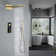 Thermostatic Complete Shower System with Rough in-Valve Three Function with Rain Shower Heads
