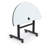 Hierarchy Half-circle Height Adjustable Flip Top 48'' L Training Table with Casters-1159158506