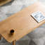 Table basse de bureau en bois massif naturel, 100 x 50 x 45 cm, solide et 100% avec tiroirs, charme