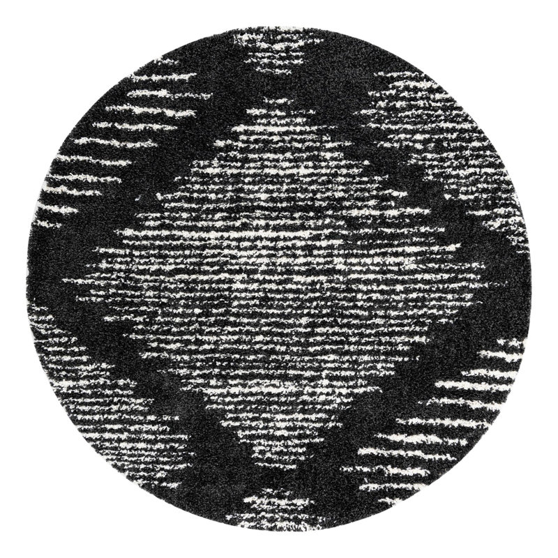 Rodney Abstract Indoor Rug, Round 7'