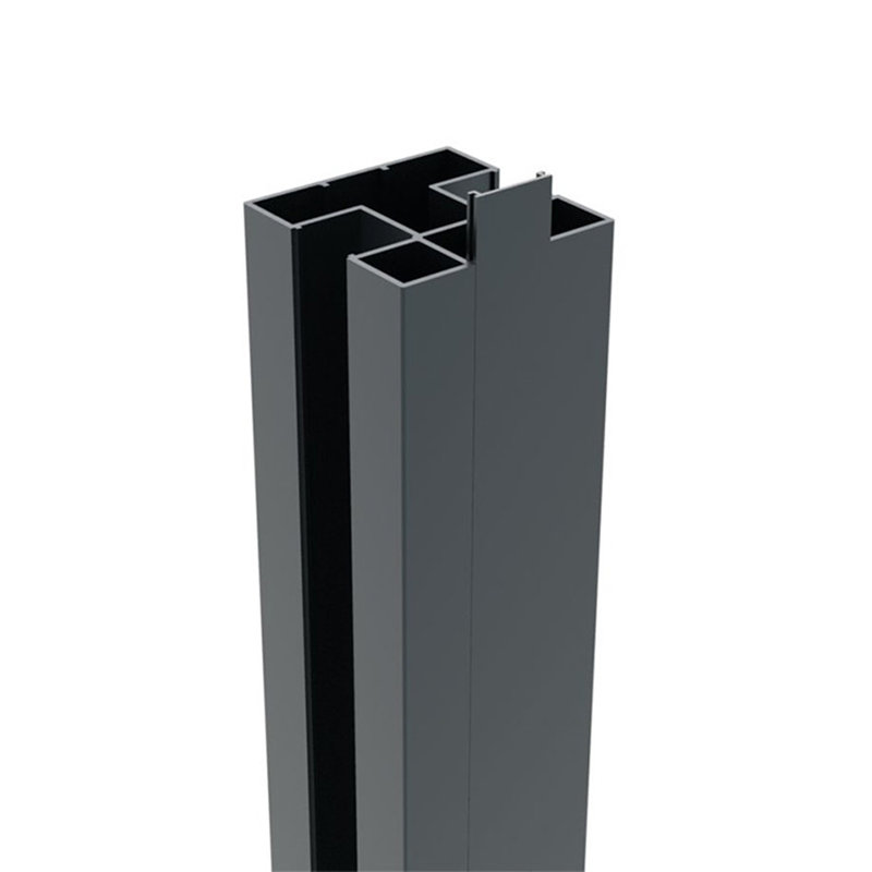 6.2ft H Aluminum Above Ground Fence Post - Set Of 2