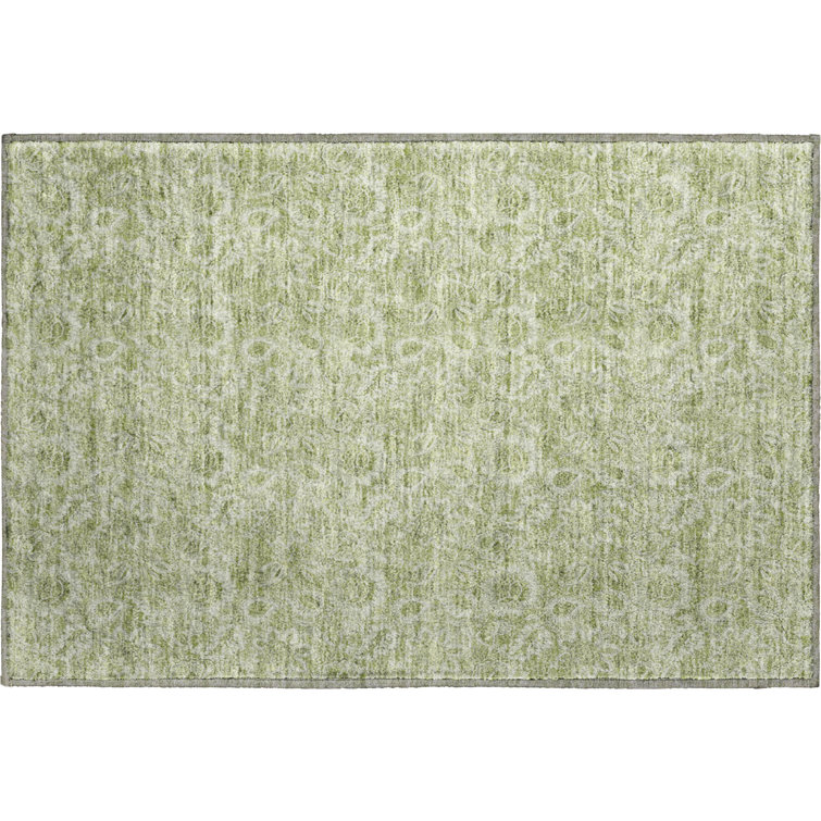 Premium Machine Washable Prisco Aloe Rug