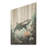 Shark Silent Killer - Shark Wood Wall Art On Natural Pine Wood-644566297