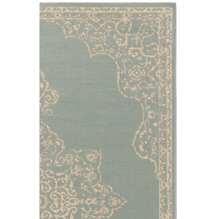Donivin Cream/Aqua Area Rug