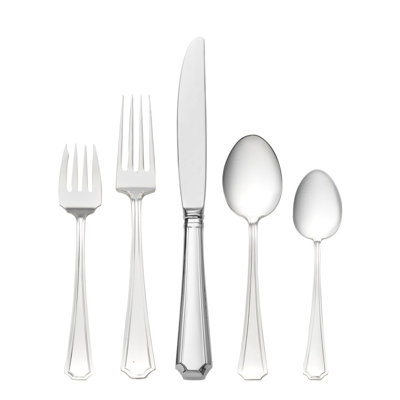 Ensemble de couverts en argent sterling 5 pièces Fairfax, service pour 1 personne