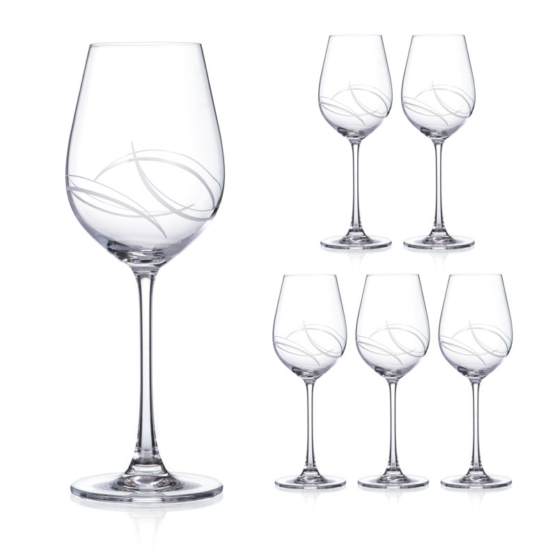 Arctic 400ml Crystal White Wine Glass Set