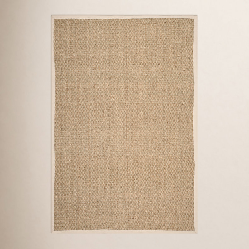 Dollard Natural Fiber Seagrass Rug, Rectangle 6' x 9'