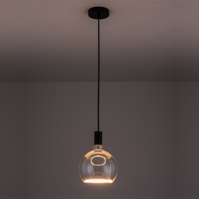 Akers 1 - Light Single Pendant, Black