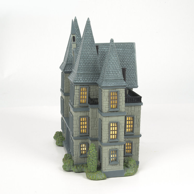 Édifice de village éclairé de 8 po Harry Potter Village Malfoy Manor