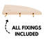 3 Wall Mounted Corner Shelf, 3 pack of shelves