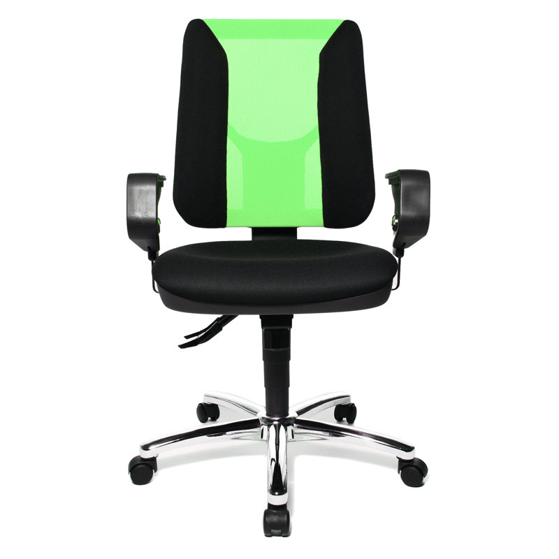 Office Chair, Black and green