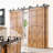 Diamond Design Double Track Bypass Three Barn Door Hardware Kit （Door Not Included）-66815884
