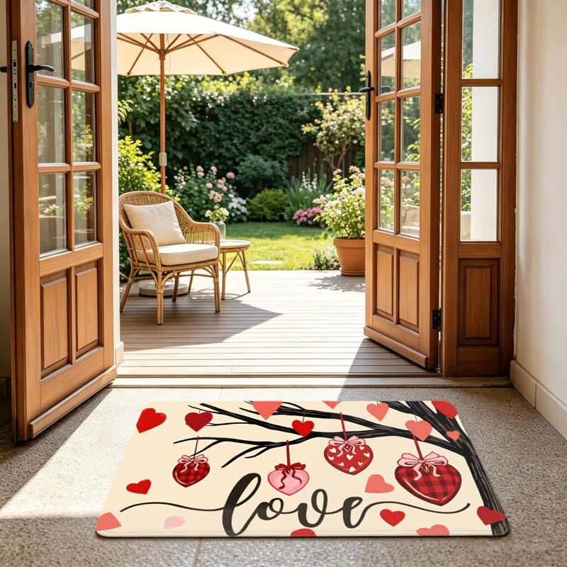 Tapis rouge pour porte d'entrée 24 "x 36"