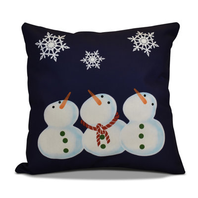 Coastal Christmas Reversible Throw Pillow