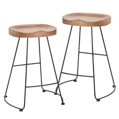 Seleukos Counter Stool with Metal Frame