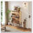 2-Door Shoe Storage Cabinet with Rattan Fronts & Drawer