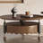 Medieval-style round coffee table set