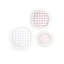 Décoration murale rose moderne en bois massif avec encadrement circulaire, 3 tailles différentes pour la décoration de couloir