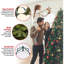 Artificial Slim Christmas Tree, Green, North Valley Spruce, White Lights, Includes Stand, 6 Feet
