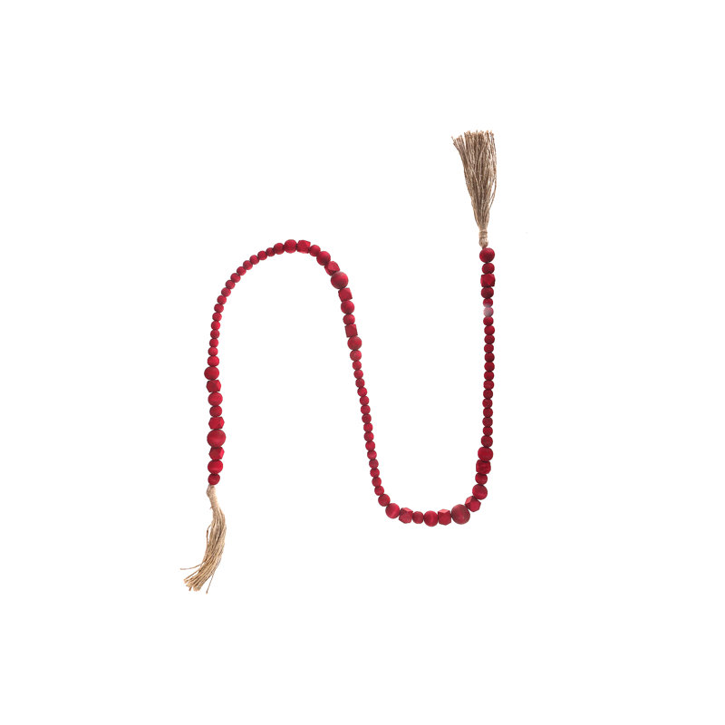 Guirlande 6 'Tassel Novelty, Rouge
