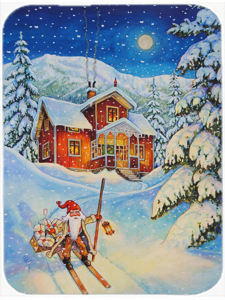 Caroline's Treasures Christmas Gnome Glass Cutting Board