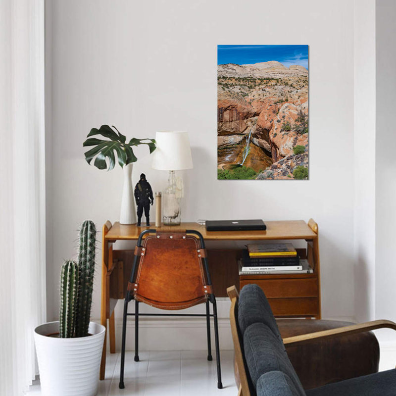 « cascade », reproduction d’impression sur toile, H 40 po x l 26 po x P 1,5 po, Toile tendue, Pas de tapis