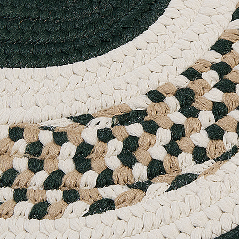 Tapis intérieur / extérieur Bloxom - vert foncé, Rond 3 pi