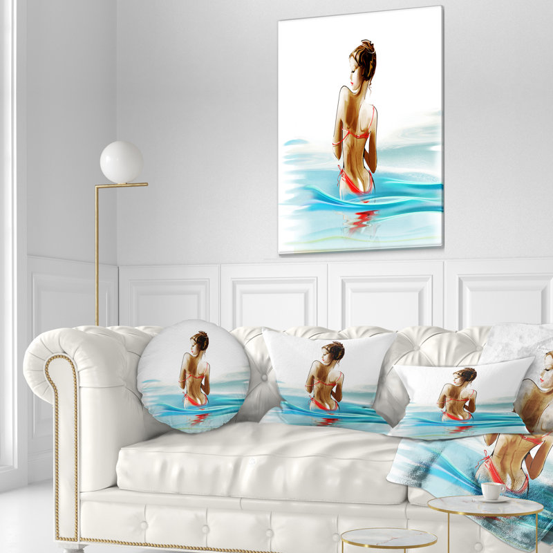 «Woman in Bikini», impression sur toile tendue, H 40 po x l 20 po
