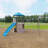 Adventure Lifetime Powder Coated Steel Swing Set with 2 Swing(s) , 1 Slide(s)
