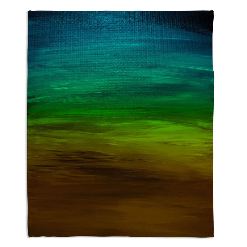 Couverture sherpa doux coucher coucher de soleil, l 51 po x L 60 po